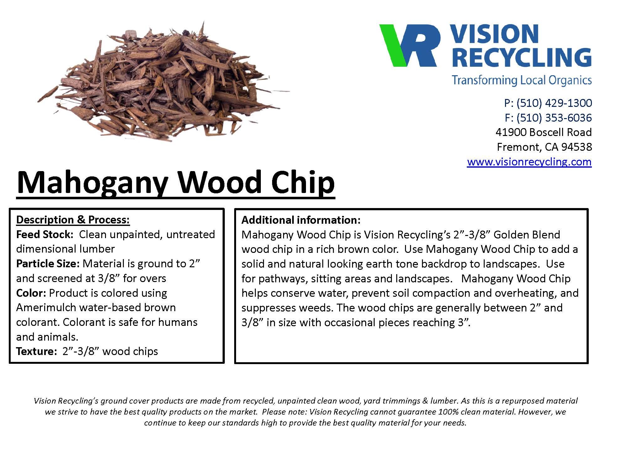 Mahogany Wood Chip